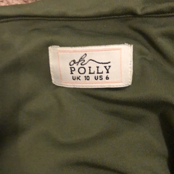 Khaki ruched mini dress💚 - Picture 9 of 9